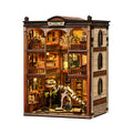 Mokiloy Dinosaur Fossil Museum Book Nook Kit – 3D Wooden Puzzle with LED Light