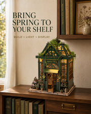 MOKILOY Flower House DIY Miniature House Kit with LED Light