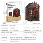 Mokiloy Magic House Book Nook Kit – 3D Wooden Puzzle with LED Light