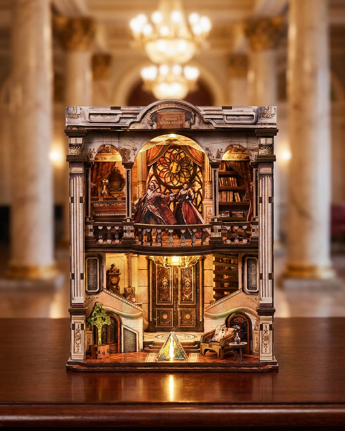 Dream Opera House LED Wooden Bookend Kit