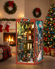LED Christmas Book Nook Kit – Wooden Diorama