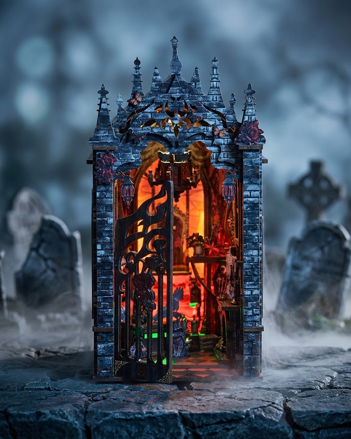 Fortress of Eternal Night – LED Gothic Book Nook