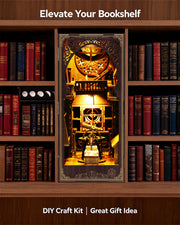 Astronomy Book Nook Kit - Steampunk DIY Miniature with LED
