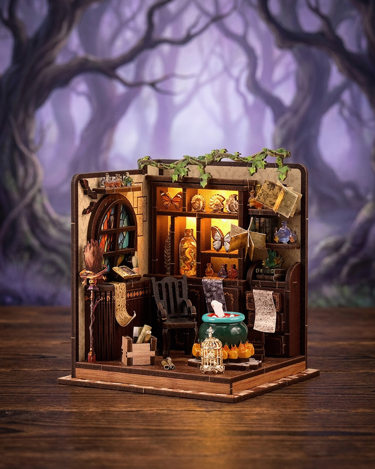 Alchemy Master – LED Wizard Workshop Insert with Potions