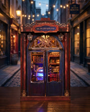 Arcanum Book Nook: LED Occult Insert, Push Door, Witch Bench