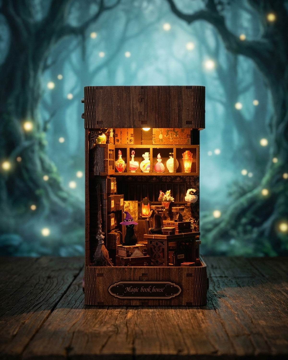 Magic Book House – LED Potion Shop Book Nook