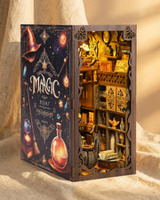Magic Potion Shop Book Nook - DIY Miniature Bookshelf Kit with LED