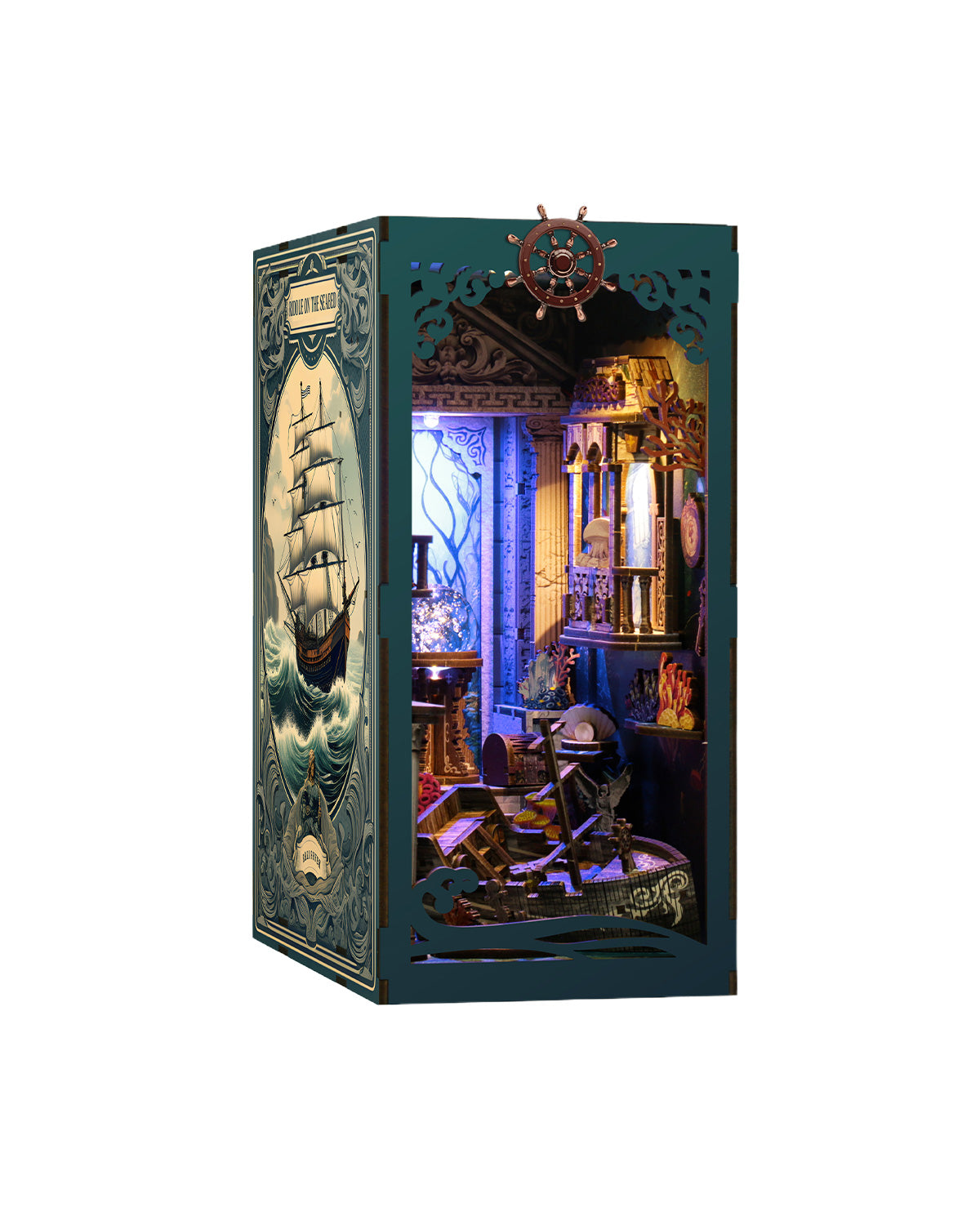 Fantasy LED Book Nook - Underwater Shipwreck Diorama