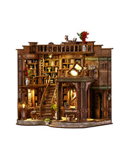 Dreamy Book Hall - LED Grand Staircase Piano Diorama Kit