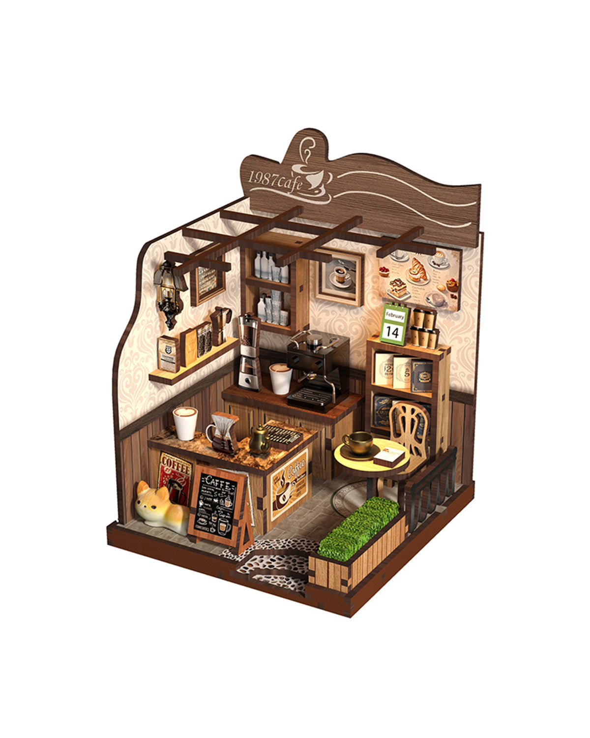 Cafe Booknook: DIY Coffee Shop Insert, Espresso Bar