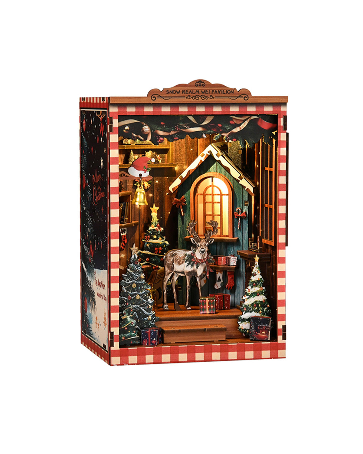 Snow Realm Wei Pavilion – LED Santa's Book Nook