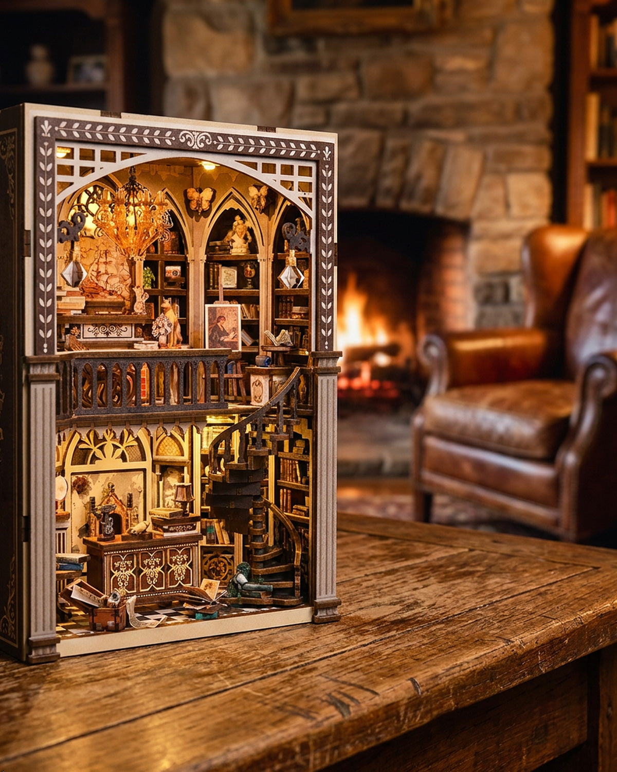 Traveler's Bookstore LED Miniature Bookshelf Insert