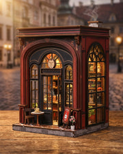 Warmgloe Coffee Book Nook – LED Cafe with Touch Light