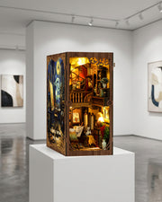 LED Artist Book Nook Kit – 3D Wooden Diorama