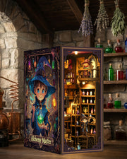 LED Wizard Book Nook Kit – 3D Wooden Diorama