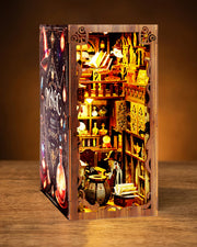Magic Potion Shop Book Nook - DIY Miniature Bookshelf Kit with LED