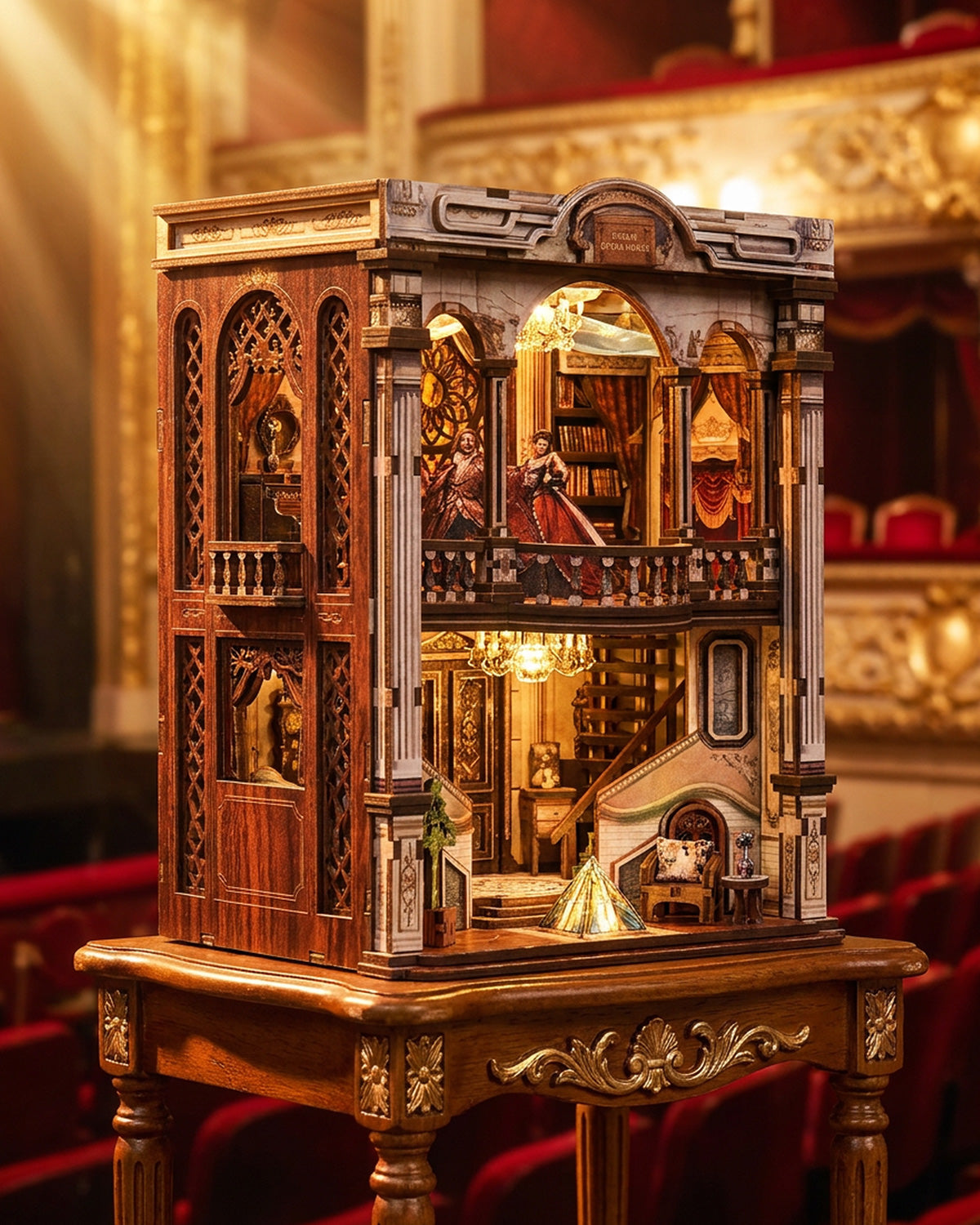 Dream Opera House LED Wooden Bookend Kit