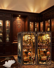 LED Detective Book Nook – Wooden Diorama