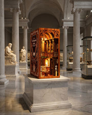 LED Library Book Nook Kit – 3D Wooden Diorama