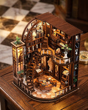 Bacchus Bookstore LED Book Nook | Spiral Staircase Library