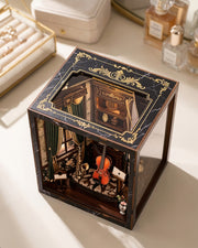 European Melody DIY Book Nook – LED Violin & Piano Room + Touch Switch