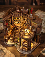 Dreamy Book Hall - LED Grand Staircase Piano Diorama Kit