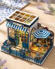 Santorini Cafe: Coastal DIY Bookshelf Insert