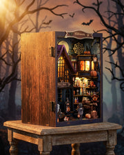 Halloween DIY Book Nook Kit – LED Haunted Castle Diorama