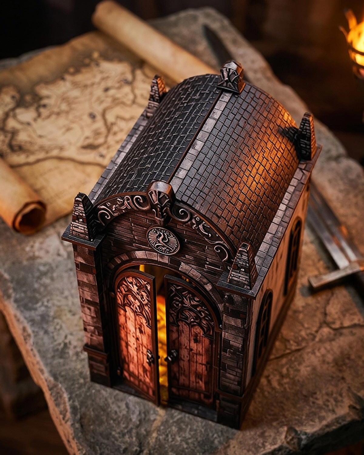 Dragon Labyrinth LED Book Nook Kit – Gothic & Treasure