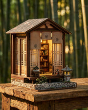 LED Japanese House Book Nook – Zen Garden Diorama Kit