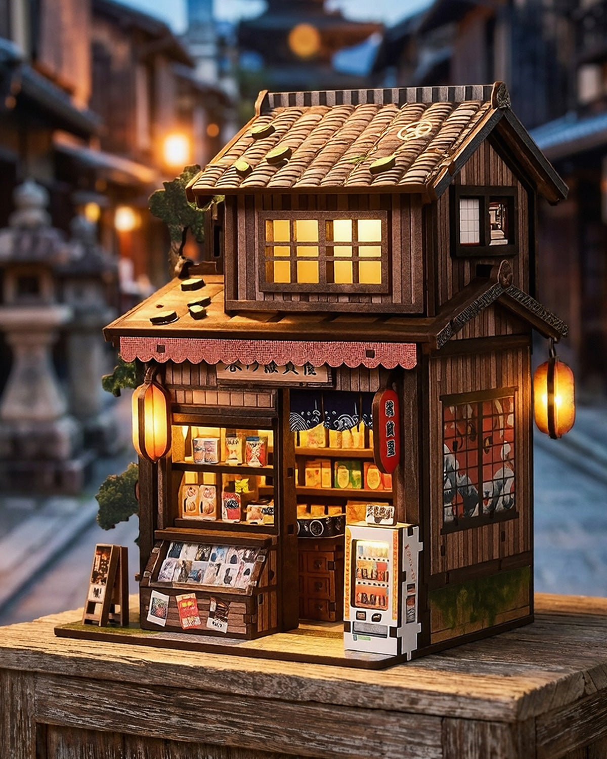 Kasuga Grocery Store Mini Diorama Book Nook