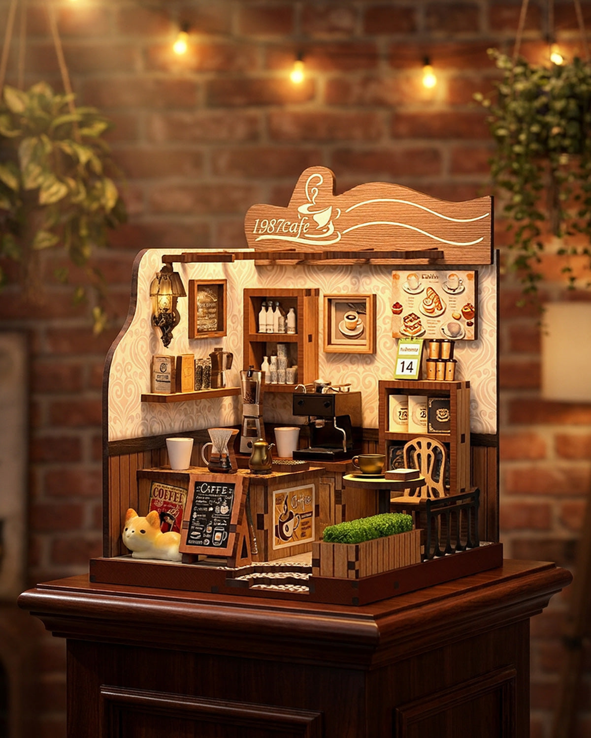 Cafe Booknook: DIY Coffee Shop Insert, Espresso Bar