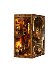 Antique Book Nook DIY Kit | LED Touch Light | 3D Wooden Puzzle Model