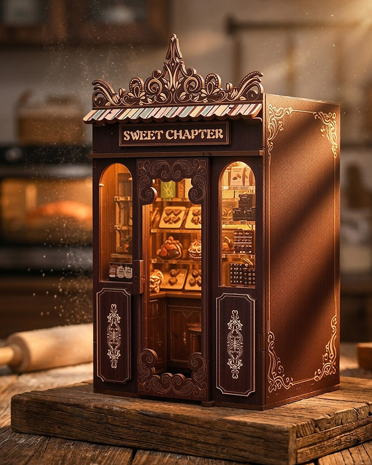 Sweet Chapter LED Book Nook with Openable Door