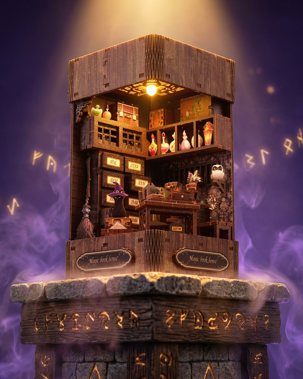 Magic Book House – LED Potion Shop Book Nook