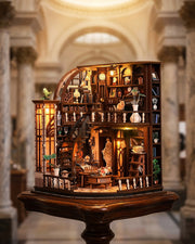 Bacchus Bookstore LED Book Nook | Spiral Staircase Library