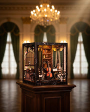 European Melody DIY Book Nook – LED Violin & Piano Room + Touch Switch