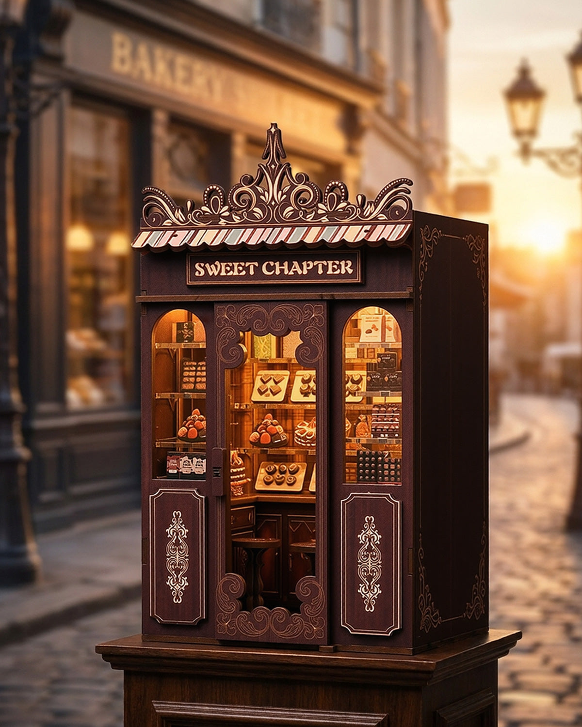 Sweet Chapter LED Book Nook with Openable Door