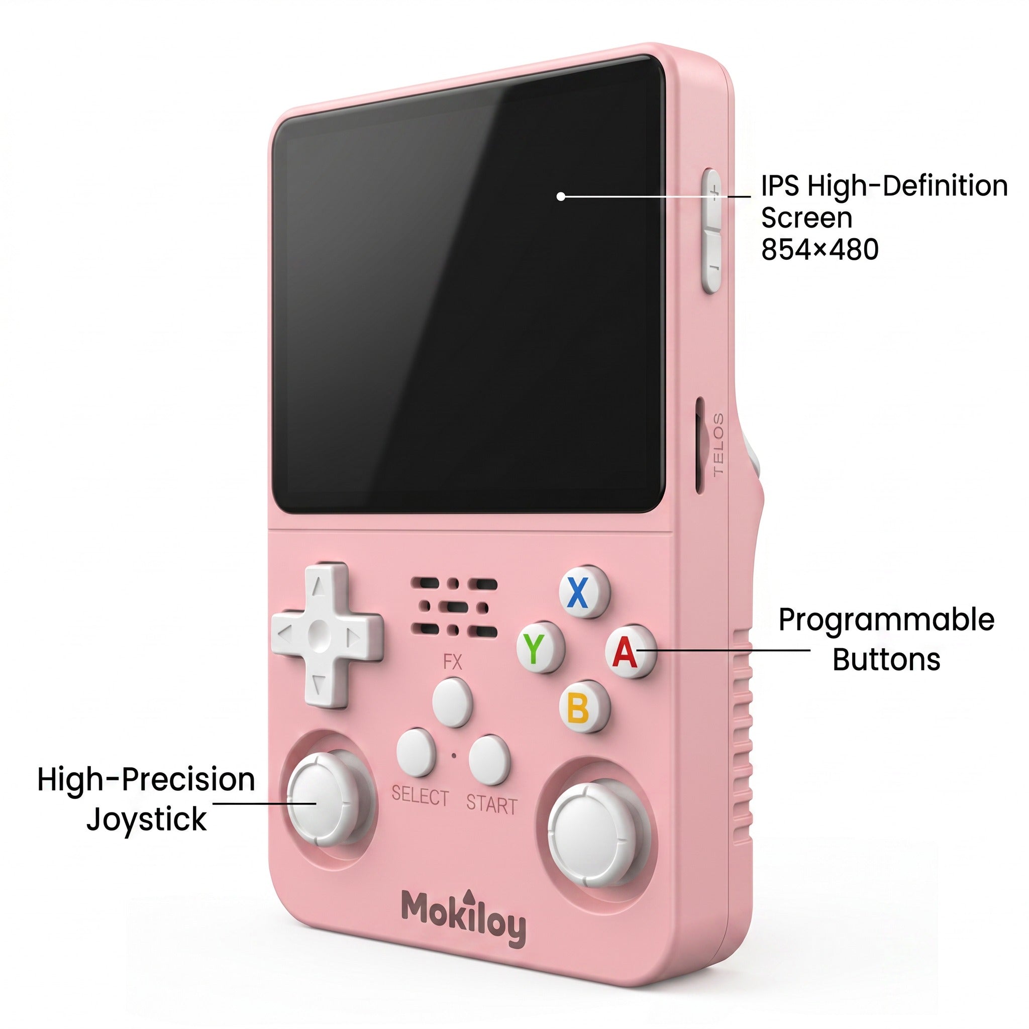 Mokiloy Handheld Game Console – 20000+ Games | 4.5" IPS Screen | 64GB | 14 Emulators