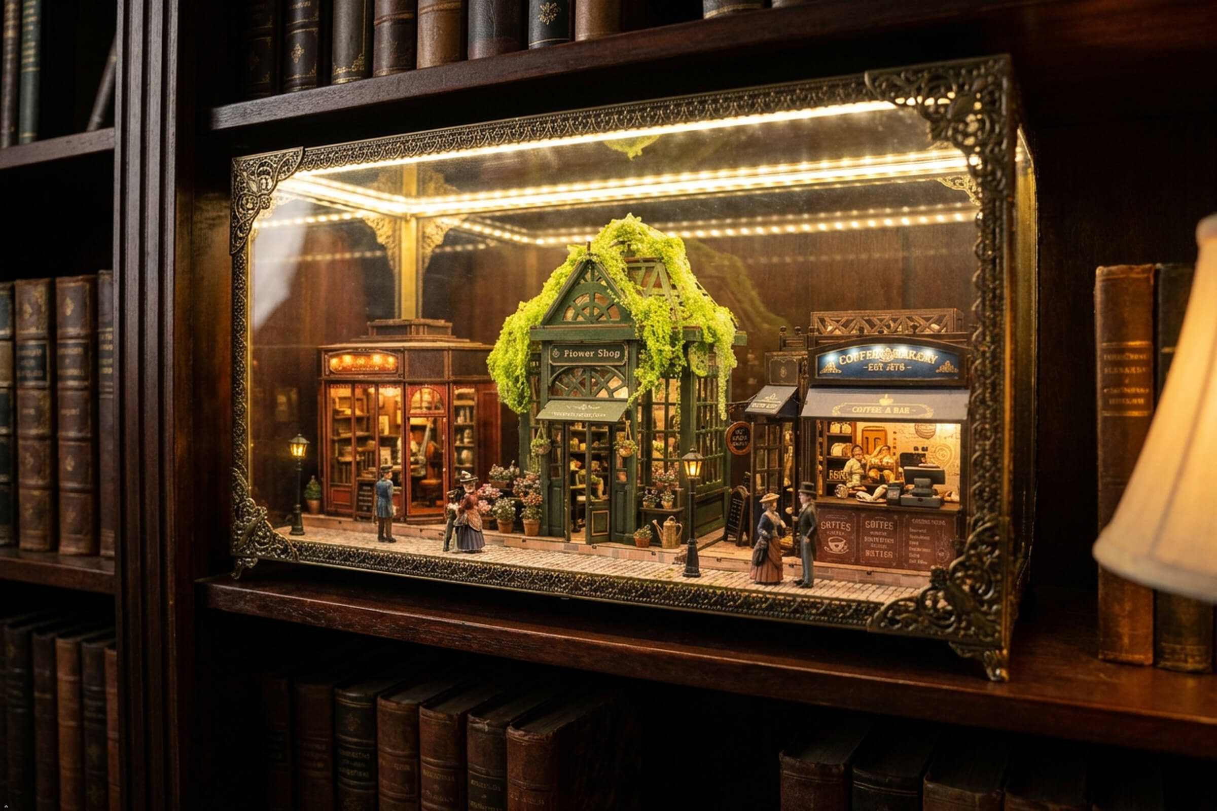 Detailed miniature house interior