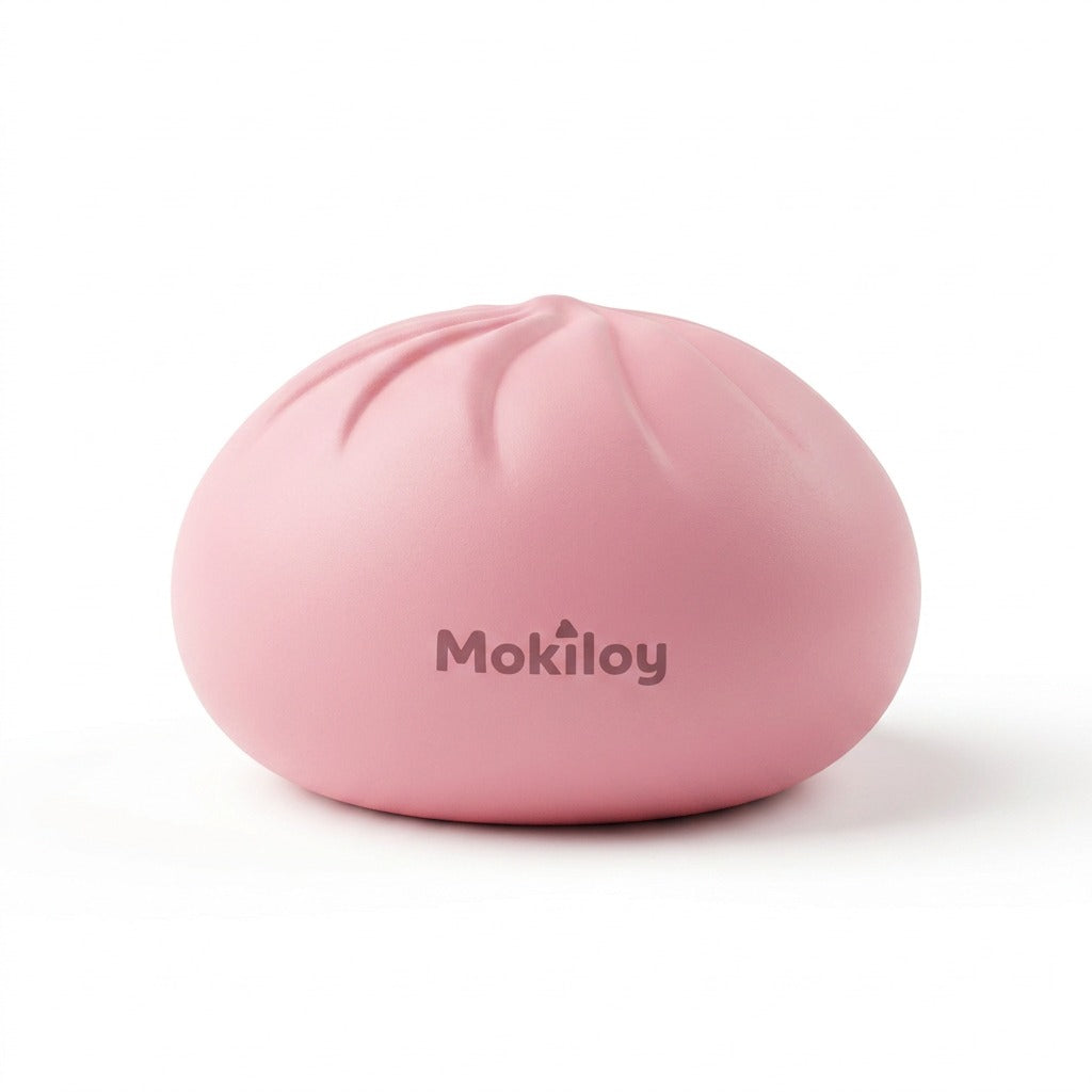 Mokiloy Bao Bun Stress Ball – Cute Squishy Squeeze Toy for Stress Relief & Sensory Play